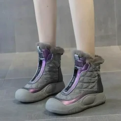 Damen Wilderness Haven Damenschuhe-Wasserdichte High-Top-Schneestiefel für Damen – Winter Defender Footwear