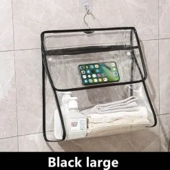 The Blissful Bath Badezimmer-Wasserdichte, hängende Badezimmer-Organizer-Tasche – transparente Aufbewahrungslösung