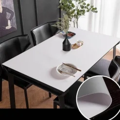 Timeless Touch Wohndeko|Küche & Esszimmer-Wasserdichte Tischschutzmatte aus Leder – nordisches minimalistisches Design