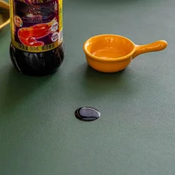 Timeless Touch Wohndeko|Küche & Esszimmer-Wasserdichte Tischschutzmatte aus Leder – nordisches minimalistisches Design