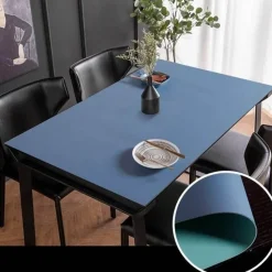 Timeless Touch Wohndeko|Küche & Esszimmer-Wasserdichte Tischschutzmatte aus Leder – nordisches minimalistisches Design