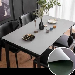 Timeless Touch Wohndeko|Küche & Esszimmer-Wasserdichte Tischschutzmatte aus Leder – nordisches minimalistisches Design