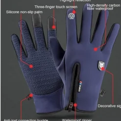 Wilderness Haven Fahrräder & Verkehr|Camping-Werkzeuge-Wasserdichte Touchscreen-Winterhandschuhe – Thermische Wärme und Schutz