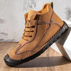 Herren Decor Herrenschuhe-Wasserdichte Wanderschuhe aus Leder – Mountain Trail Footwear