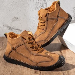 Herren Decor Herrenschuhe-Wasserdichte Wanderschuhe aus Leder – Mountain Trail Footwear