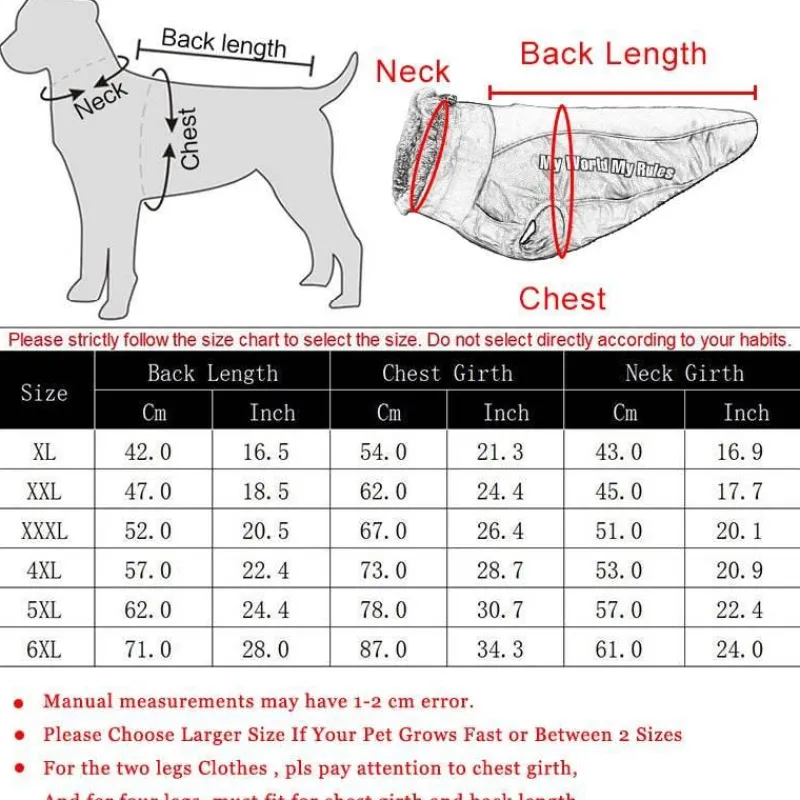 Furendo Haustierzubehör|Reinigungswerkzeuge Für Haustiere-Wasserdichte Winterjacke für Hunde – warmer, gemütlicher Haustiermantel