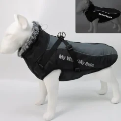 Furendo Haustierzubehör|Reinigungswerkzeuge Für Haustiere-Wasserdichte Winterjacke für Hunde – warmer, gemütlicher Haustiermantel