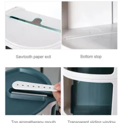 The Blissful Bath Badezimmer-Wasserdichter Badezimmer-Organizer ohne Bohren – Zubehörhalter