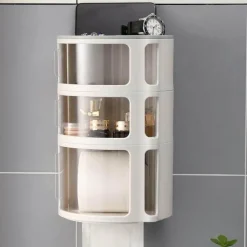 The Blissful Bath Badezimmer-Wasserdichter Badezimmer-Organizer ohne Bohren – Zubehörhalter