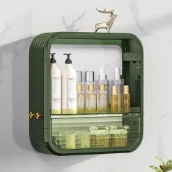 Tranquil Waters Badezimmer|Küche & Esszimmer-Wasserdichter Badezimmer-Organizer – staubdichte Aufbewahrungslösung