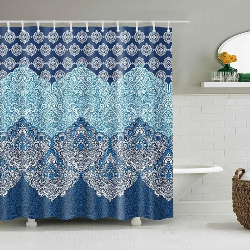 Aqua Essence Badezimmer-Wasserdichter Duschvorhang – Stilvolles Badezimmerdekor