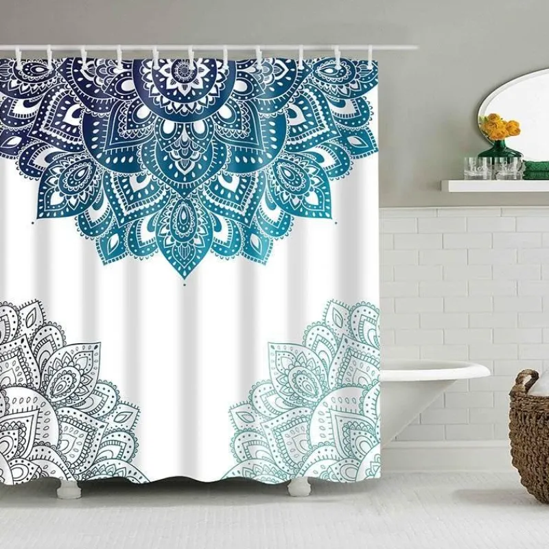 Aqua Essence Badezimmer-Wasserdichter Duschvorhang – Stilvolles Badezimmerdekor