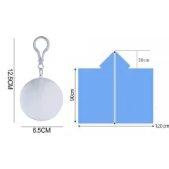 Gear Up u0026 Go Camping-Werkzeuge|Outdoor-Gadgets-Wasserdichter Einweg-Regenponcho – Notfall-Regenmantel