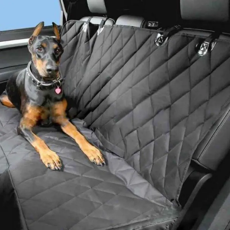 Furendo Autozubehör|Automobilindustrie-Wasserdichter, faltbarer Autositzbezug für Haustiere – langlebiger Rücksitzschutz