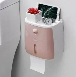 The Blissful Bath Badezimmer-Wasserdichter Toilettenpapierhalter - Badezimmer-Aufbewahrungs-Organizer