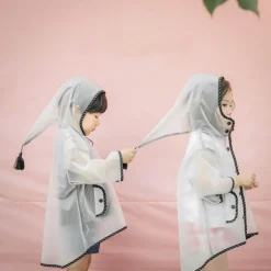 The Decor Haven Babykleidung|Babykleidung-Wasserdichter transparenter Regenmantel für Kinder – süße Regenbekleidung für Kinder