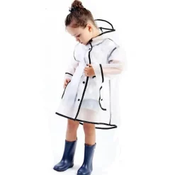 The Decor Haven Babykleidung|Babykleidung-Wasserdichter transparenter Regenmantel für Kinder – süße Regenbekleidung für Kinder