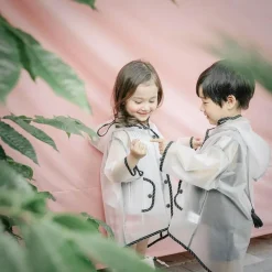 The Decor Haven Babykleidung|Babykleidung-Wasserdichter transparenter Regenmantel für Kinder – süße Regenbekleidung für Kinder