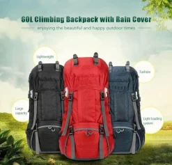 Decor Taschen & Geldbörsen-Wasserdichter Wanderrucksack – Große Reiseausrüstung