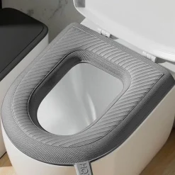 Tranquil Waters Badezimmer-Wasserdichter, weicher Toilettensitzbezug – Easy Lifter Cushion