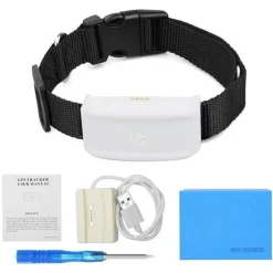 Decor Haustierzubehör-Wasserdichtes GPS-Tracker-Halsband für Haustiere – Standort-Tracker für Hunde und Katzen
