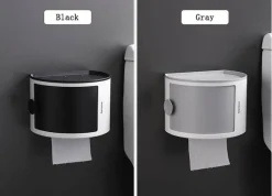 The Blissful Bath Badezimmer-Wasserdichtes mehrschichtiges Toilettenpapierhalter-Regal - Badezimmer-Aufbewahrungs-Organizer