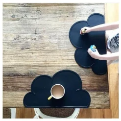 The Decor Haven Küche & Esszimmer-Wasserdichtes Silikon-Tischset – kinderfreundliches Design