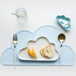 The Decor Haven Küche & Esszimmer-Wasserdichtes Silikon-Tischset – kinderfreundliches Design