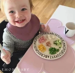 The Decor Haven Küche & Esszimmer-Wasserdichtes Silikon-Tischset – kinderfreundliches Design