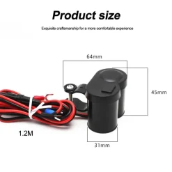 Decor Fahrräder & Verkehr-Wasserdichtes USB-Motorradladegerät - Lenkerzubehör