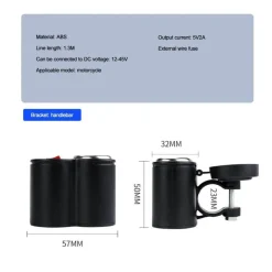 Decor Fahrräder & Verkehr-Wasserdichtes USB-Motorradladegerät - Lenkerzubehör