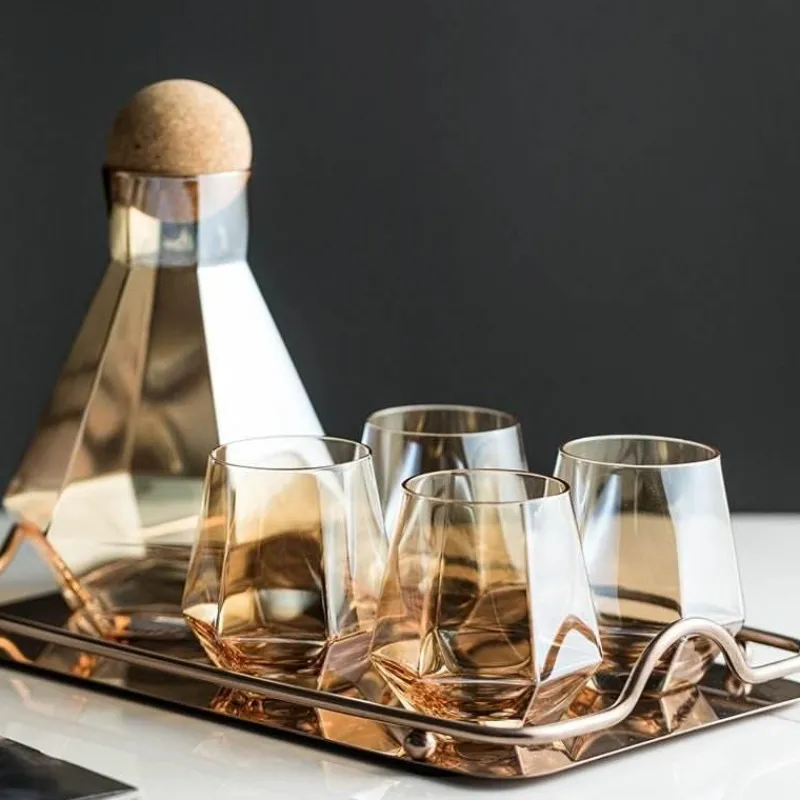 The Cozy Mug Küche & Esszimmer-Wasserkrug-Set aus Glas – Stilvoller Krug mit Filter