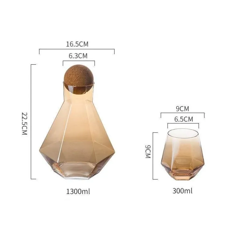 The Cozy Mug Küche & Esszimmer-Wasserkrug-Set aus Glas – Stilvoller Krug mit Filter