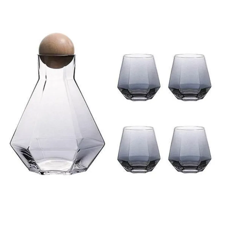 The Cozy Mug Küche & Esszimmer-Wasserkrug-Set aus Glas – Stilvoller Krug mit Filter