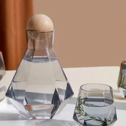 The Cozy Mug Küche & Esszimmer-Wasserkrug-Set aus Glas – Stilvoller Krug mit Filter