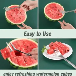 The Culinary Kit Küche & Esszimmer-Wassermelonenschneider - Einfache Obstschneidegabel