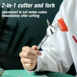 The Culinary Kit Küche & Esszimmer-Wassermelonenschneider - Einfache Obstschneidegabel