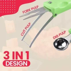 The Culinary Kit Küche & Esszimmer-Wassermelonenschneider – 3-in-1-Obstschneider