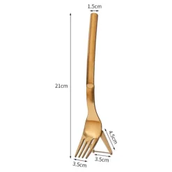 Tom Küche & Esszimmer-Wassermelonenschneider-Gabel - Schneidwerkzeug aus Edelstahl