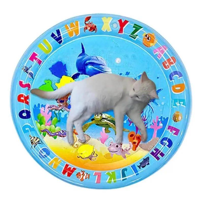 Furendo Haustierzubehör|Reinigungswerkzeuge Für Haustiere-Wasserspielmatte – Interaktives Wasseraktivitätsspielzeug für Kinder