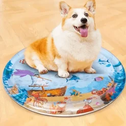 Furendo Haustierzubehör|Reinigungswerkzeuge Für Haustiere-Wasserspielmatte – Interaktives Wasseraktivitätsspielzeug für Kinder