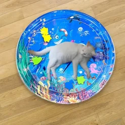 Furendo Haustierzubehör|Reinigungswerkzeuge Für Haustiere-Wasserspielmatte – Interaktives Wasseraktivitätsspielzeug für Kinder