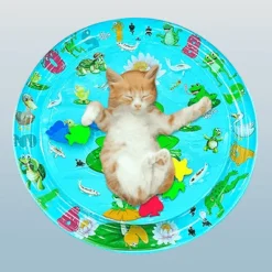 Furendo Haustierzubehör|Reinigungswerkzeuge Für Haustiere-Wasserspielmatte – Interaktives Wasseraktivitätsspielzeug für Kinder