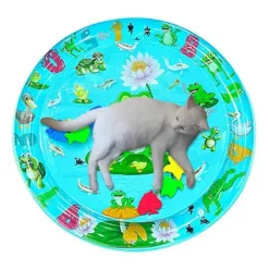 Furendo Haustierzubehör|Reinigungswerkzeuge Für Haustiere-Wasserspielmatte – Interaktives Wasseraktivitätsspielzeug für Kinder