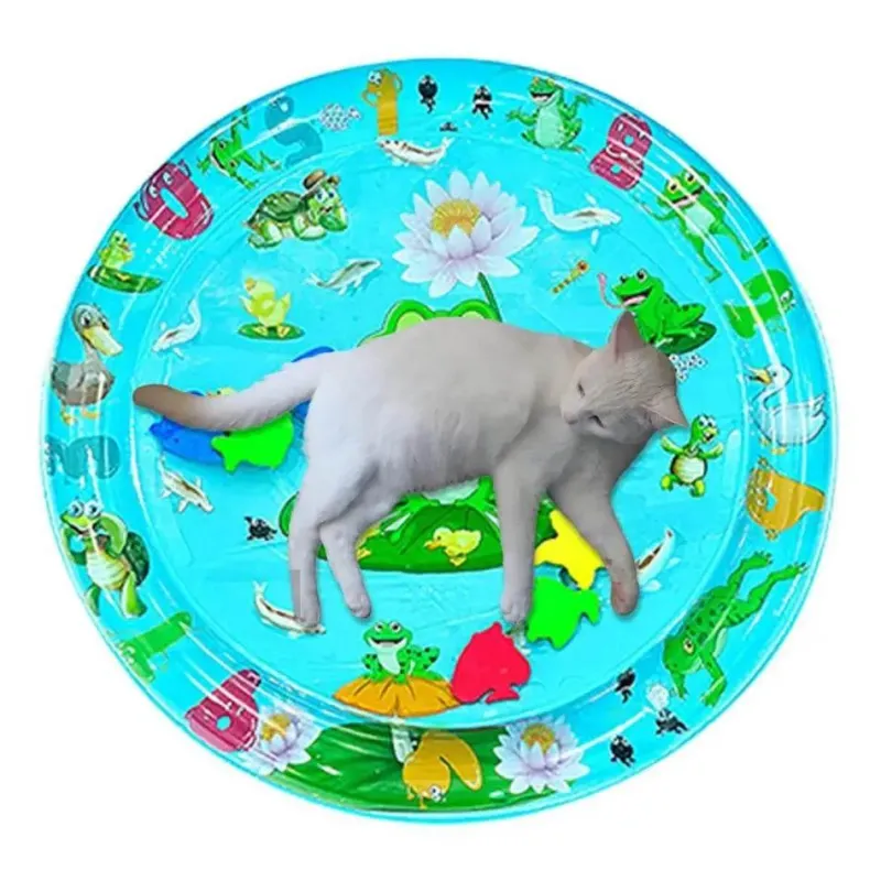 Furendo Haustierzubehör|Reinigungswerkzeuge Für Haustiere-Wasserspielmatte – Interaktives Wasseraktivitätsspielzeug für Kinder