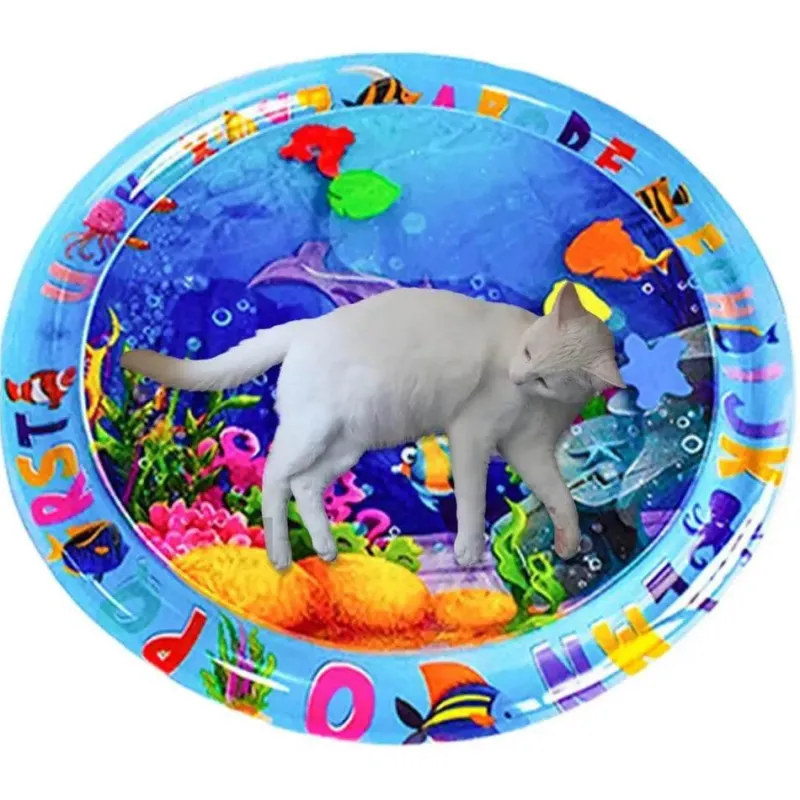 Furendo Haustierzubehör|Reinigungswerkzeuge Für Haustiere-Wasserspielmatte – Interaktives Wasseraktivitätsspielzeug für Kinder