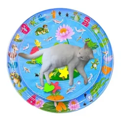 Furendo Haustierzubehör|Reinigungswerkzeuge Für Haustiere-Wasserspielmatte – Interaktives Wasseraktivitätsspielzeug für Kinder