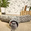 Decor Haustierzubehör|Haustierbetten-3-Wege-Katzentunnel – Katzenspielzeug mit Leopardenmuster