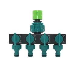 Adventure Basecamp Camping Im Freien|Gadgets Für Zuhause-4-Wege-Wasserverteiler für den Gartenhahn – Schlauchverbinder-Bewässerungssystem