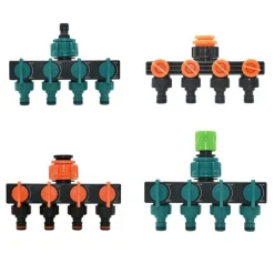 Adventure Basecamp Camping Im Freien|Gadgets Für Zuhause-4-Wege-Wasserverteiler für den Gartenhahn – Schlauchverbinder-Bewässerungssystem